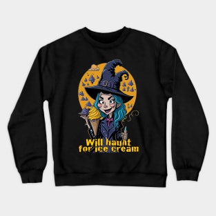 Ice Cream and Witch Crewneck Sweatshirt